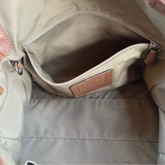 Coach Signature Brown and Tan Handbag - Picture 8 of 9